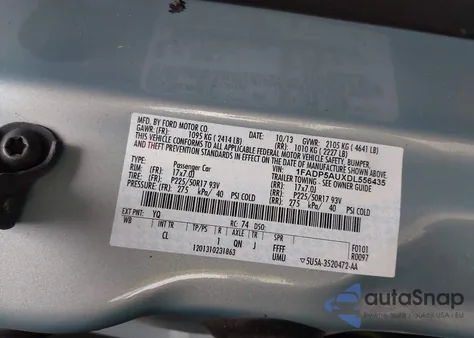 2013 Ford C-Max Hybrid Se from USA, damaged, VIN 1FADP5AUXDL556435